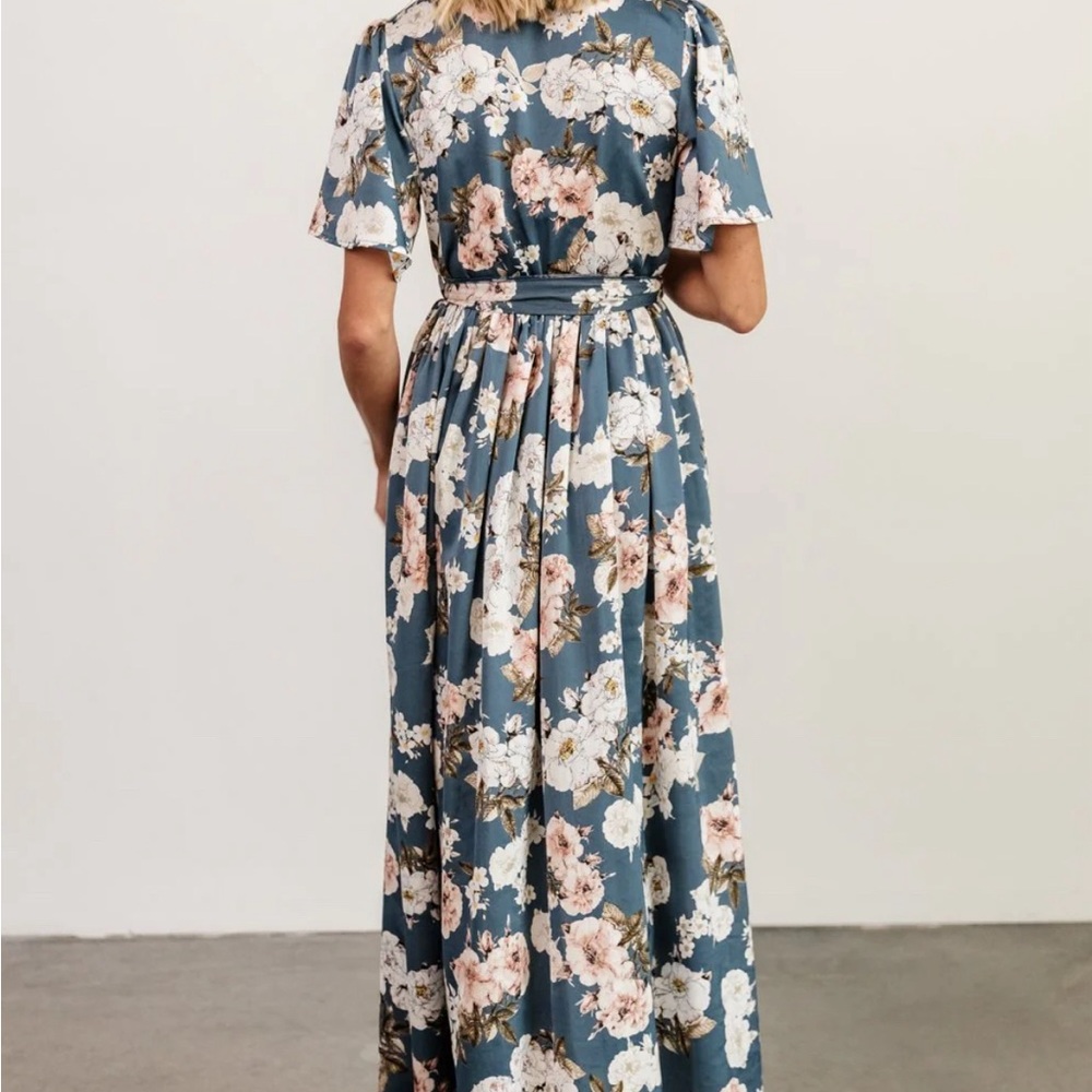NWT 	Sicily Satin Maxi Dress